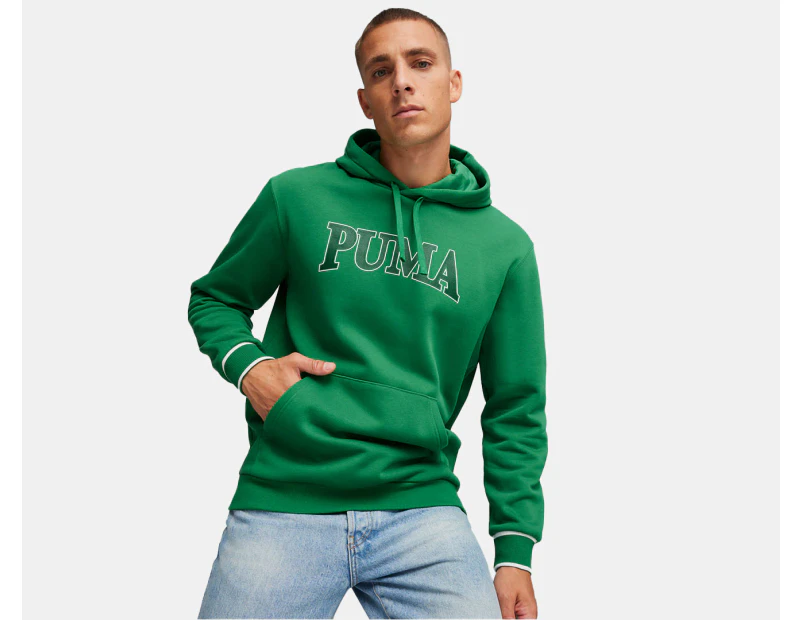 Puma Men's Squad Fleece Hoodie - Archive Green