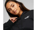 Puma Women's Essentials Embroidery Hoodie - Puma Black