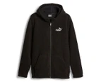 Adidas Men's Essentials Elevated Sherpa Full Zip Hoodie - Puma Black