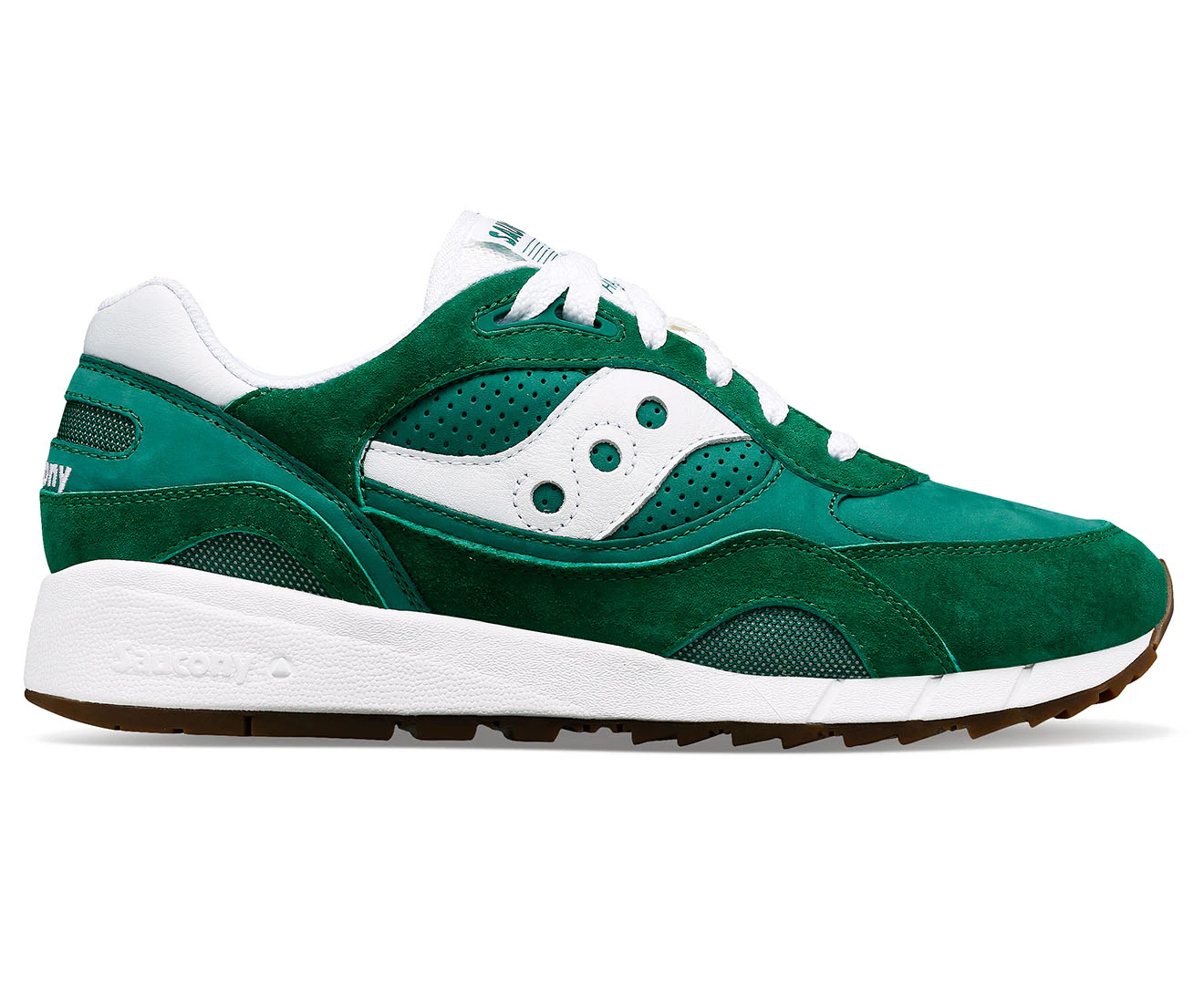 Saucony Unisex Shadow 6000 Sneakers - Green/White