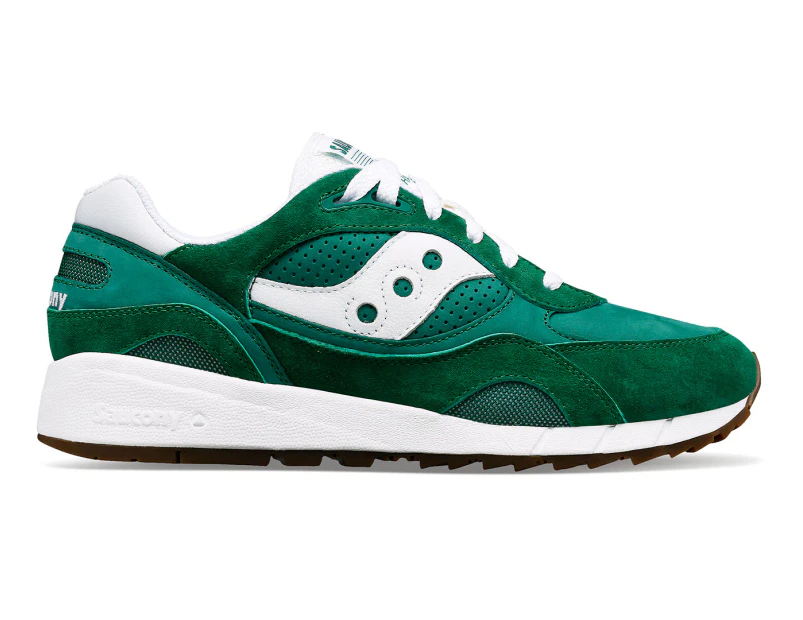 Saucony Unisex Shadow 6000 Sneakers - Green/White