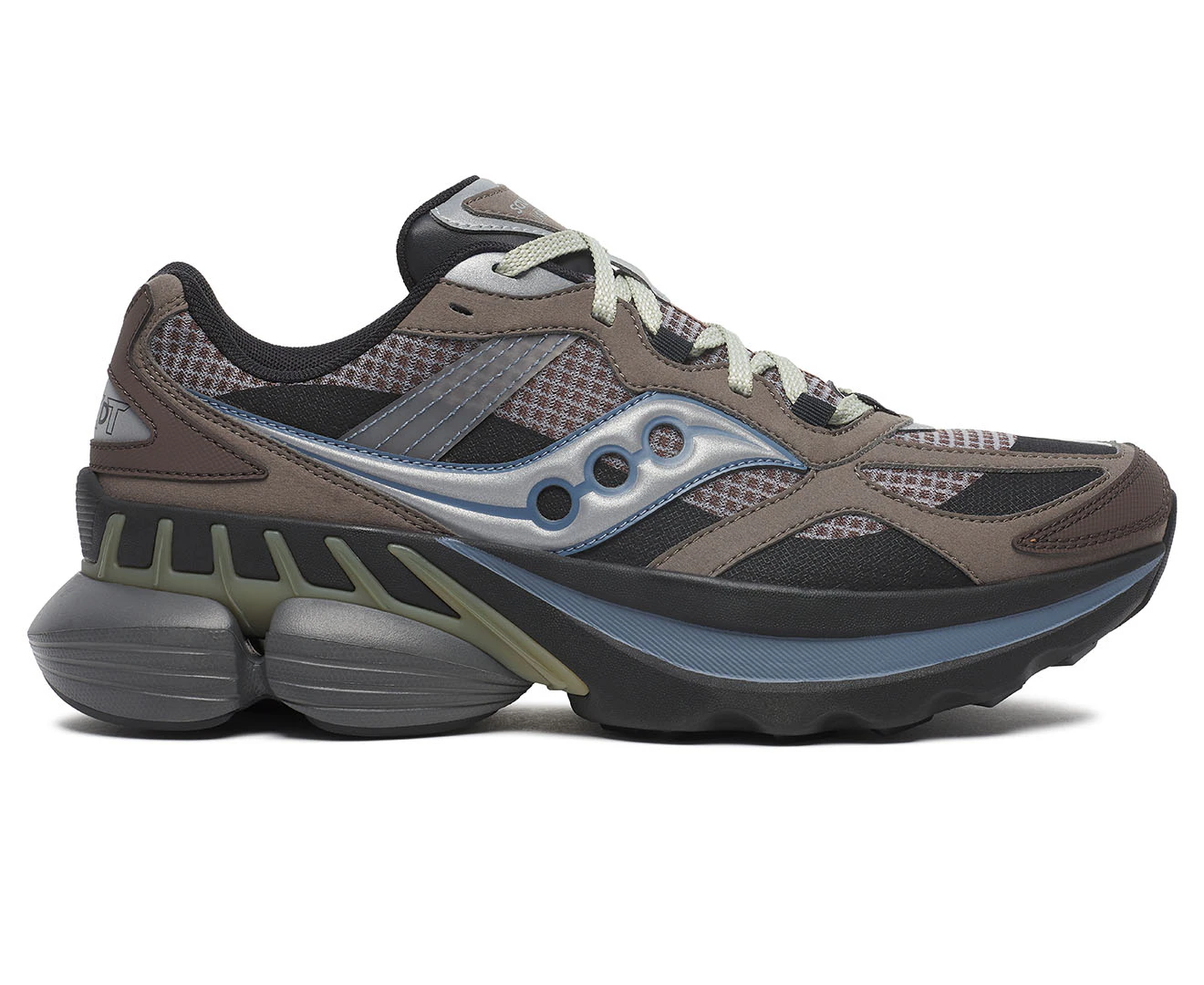 Saucony Unisex Grid NXT Sneakers - Brown/Silver