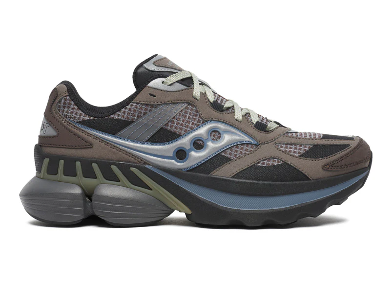 Saucony Unisex Grid NXT Sneakers - Brown/Silver