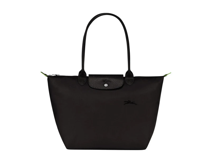 Longchamp Le Pliage Green Medium Tote Bag - Black