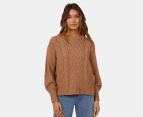 All About Eve Women's Rue Knit Sweater - Tan