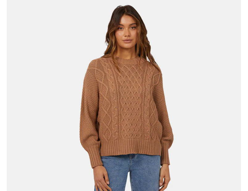 All About Eve Women's Rue Knit Sweater - Tan