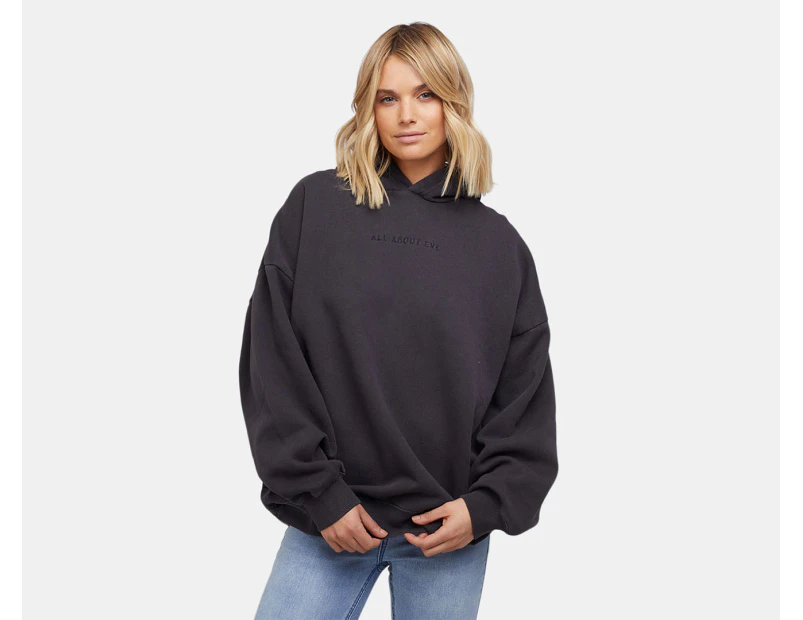 All About Eve Women's Washed Hoodie - Washed Black