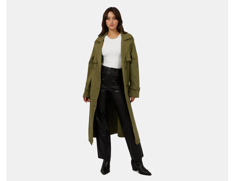 All About Eve Women's Eve Trench Coat - Khaki