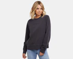 All About Eve Women's Washed Crew Sweatshirt - Washed Black