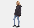 All About Eve Women's Washed Hoodie - Washed Black