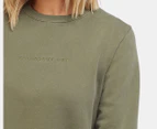 All About Eve Women's Washed Crew Sweatshirt - Khaki