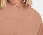 All About Eve Women's Washed Hoodie - Tan