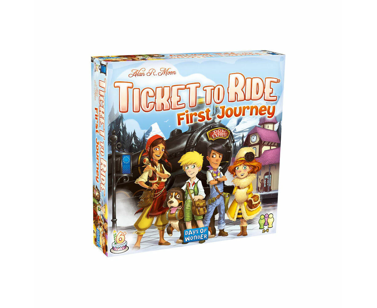 Days Of Wonder Ticket to Ride Europe First Journey Tabletop Board Game 6y+