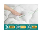 1000GSM STARRY EUCALYPT Mattress Topper Pillowtop Underlay Bamboo Fibre Cover 7.5cm