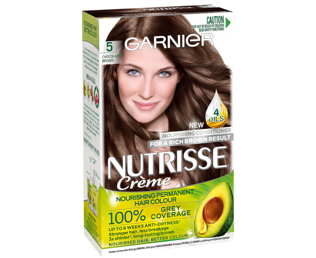 Garnier Nutrisse Permanent Hair Colour - 5 Chocolate Brown