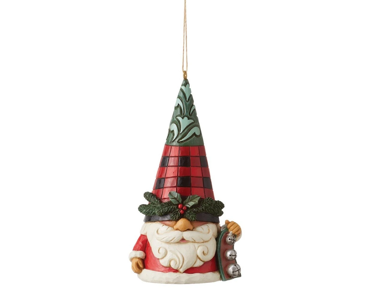 Heartwood Creek Highland Glen Gnome with Bells Hanging Ornament