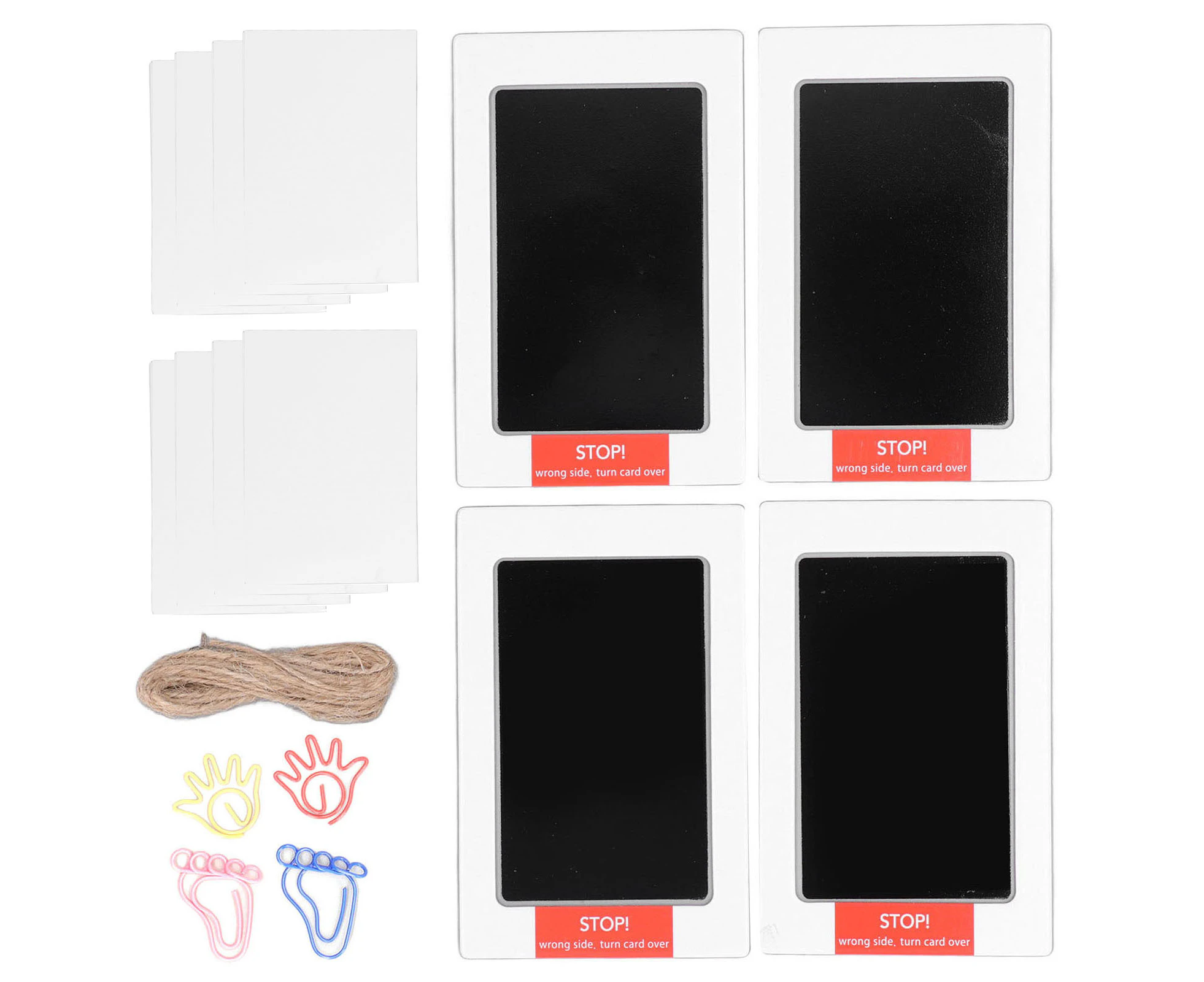 4pcs Baby Touch Ink Pad Toxic Free Quick Drying Clean Newborn Handprint Footprint Print Kit for Pet Paw Hand Foot Accessories