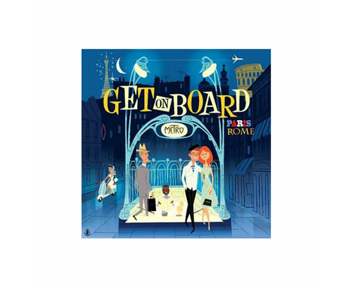 Iello Get on Board Paris & Rome Kids/Children Interactive Board Game 8y+