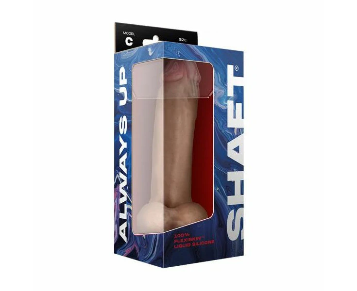 Introducing The Sensasilk™ Model C Liquid Silicone Dong With Balls 9.5 In. A Luxurious Dual Layered Realistic Dildo For Unparalleled Pleasure And Sa