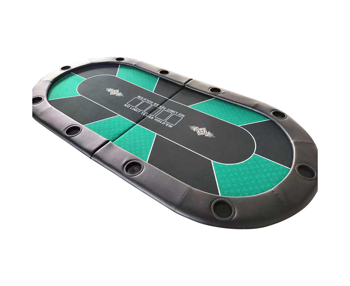 Blackjack Texas Poker Tabletop 10 player - Green