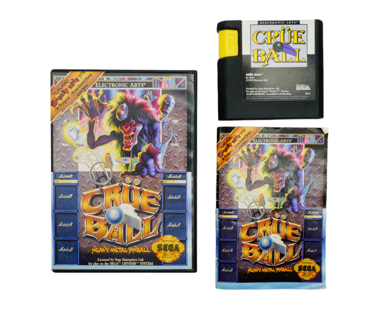 Crue Ball (Mega Drive) [Complete] Refurbished - Refurbished Grade B