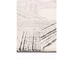 Verve Light Grey Geometric Rug 80x300cm