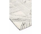 Verve Light Grey Geometric Rug 80x300cm