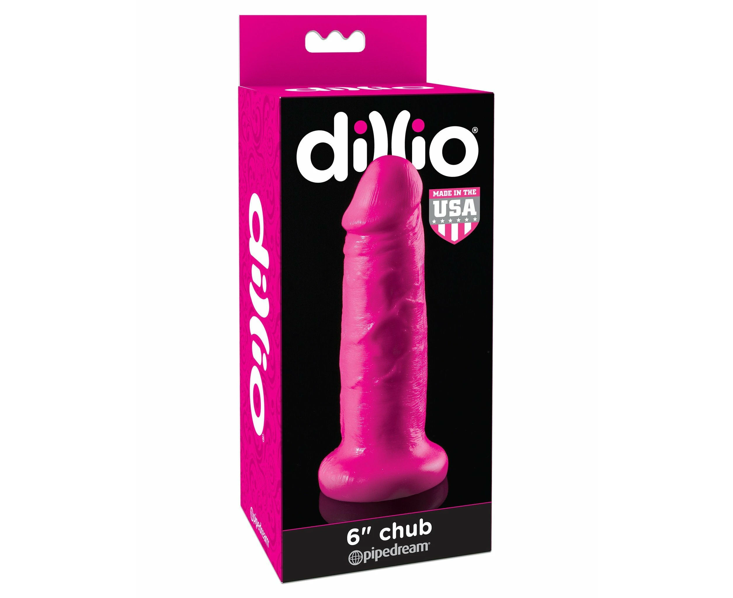 Dillio 6 in. Chub Dildo-Pink