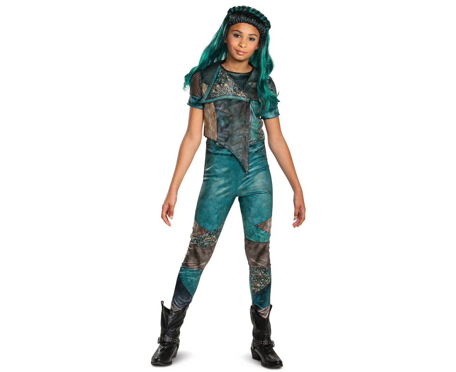 Descendants 3 Classic Uma Girls Disney Costume Genuine Disguise - New