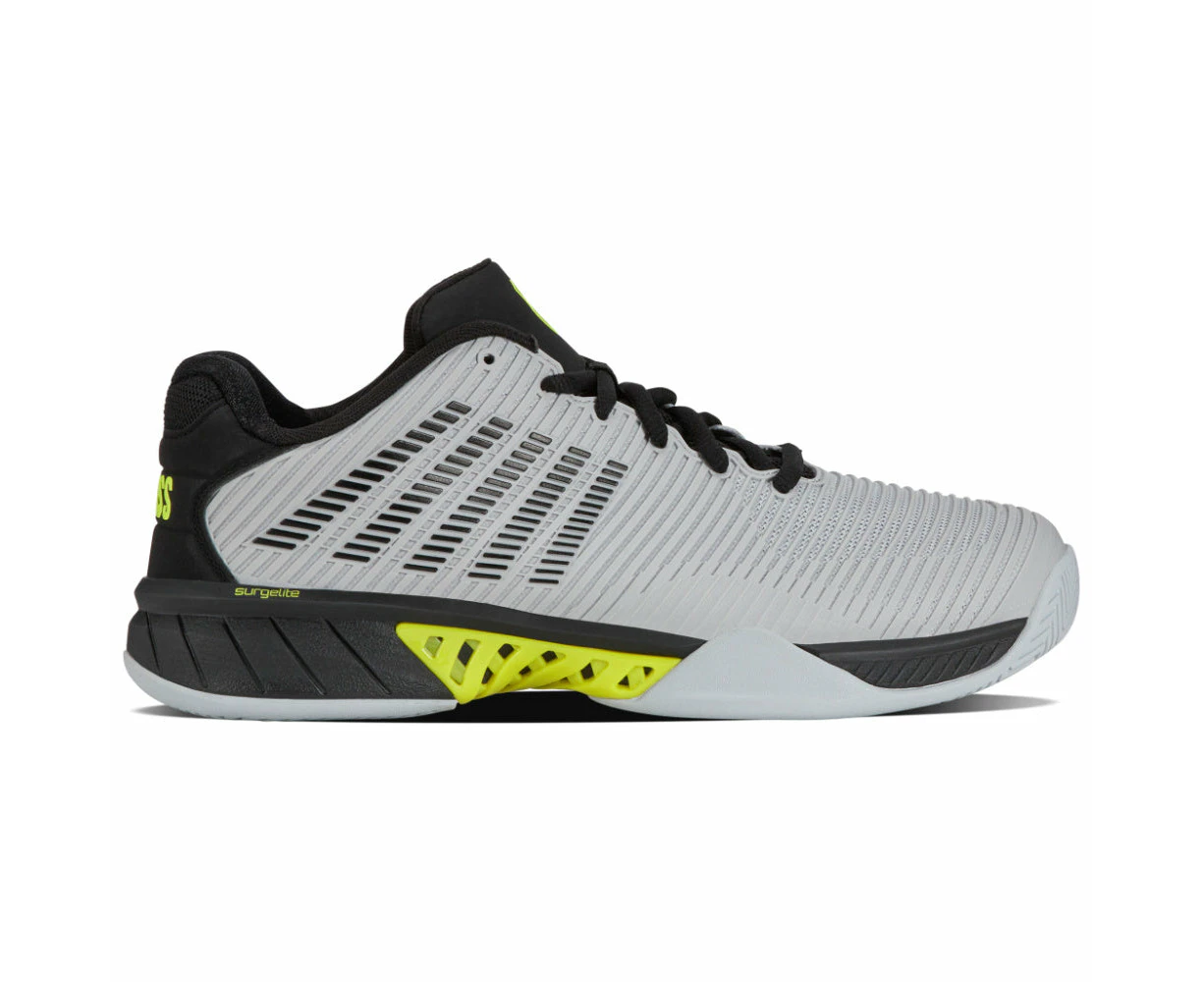 K-Swiss | Mens Hypercourt Express 2 All Court Tennis Shoes (Micro/Black/Yellow) - 9.5