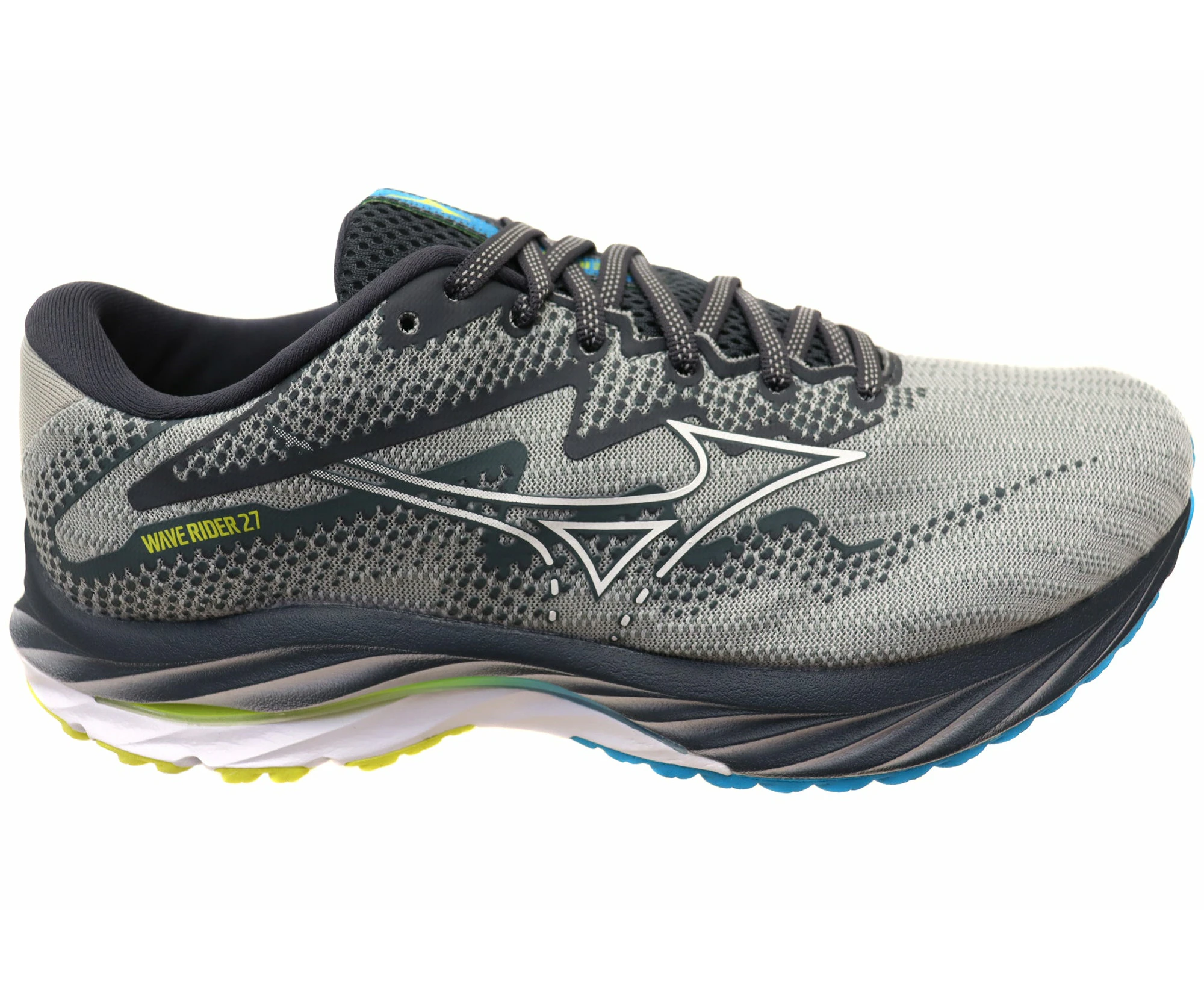 Mizuno Mens Wave Rider 27 Wide Fit Comfortable Running Shoes