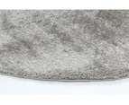 Puffy Soft Shaggy Round Rug Grey 160x160 cm Round