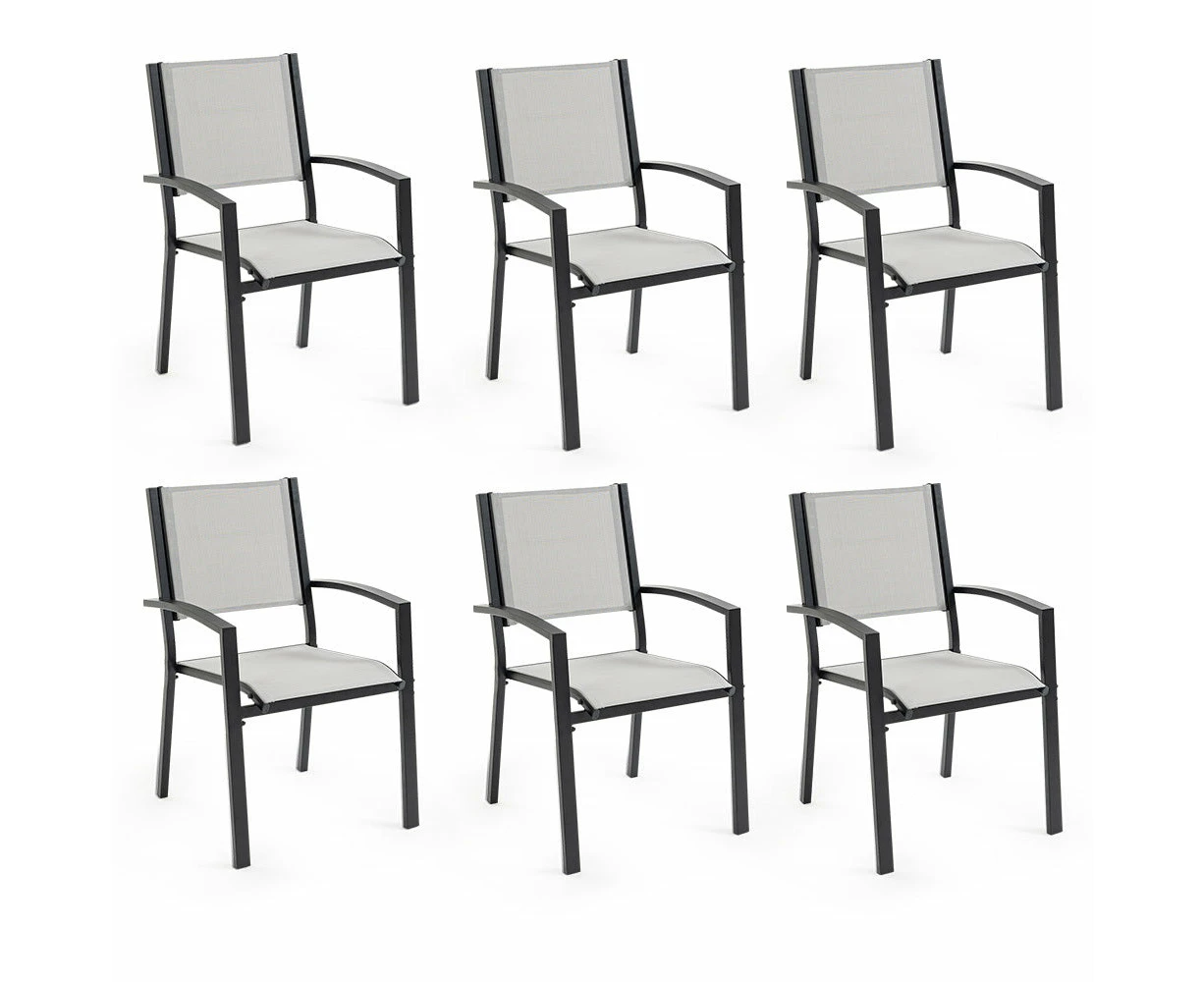 Outdoor Dining Sets Fortia 6Pc Outdoor Dining Chair Set Outside