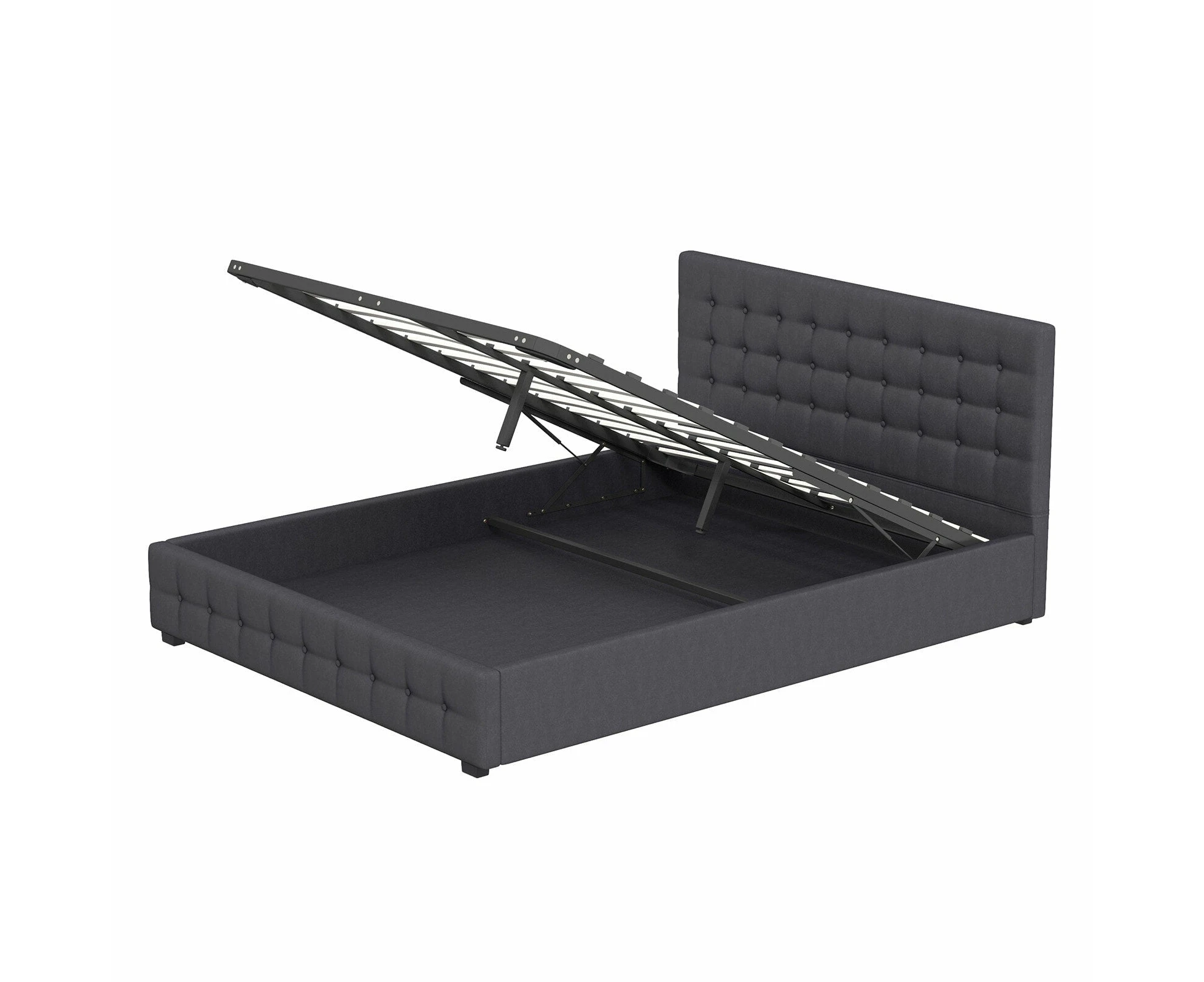 Milano Decor Eden Gas Lift Bed Dark Grey