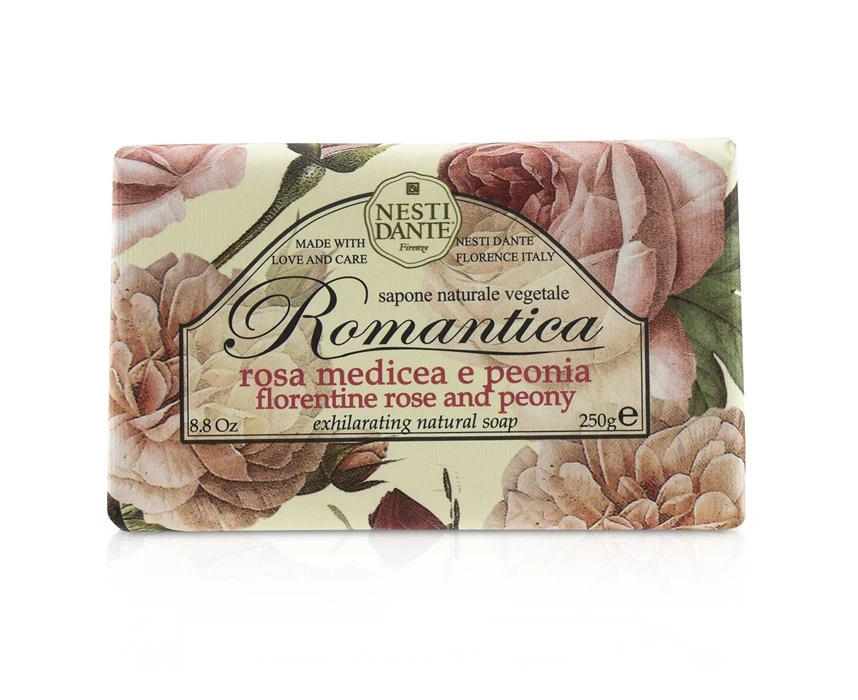 Nesti Dante Romantica Exhilarating Natural Soap  Florentine Rose & Peony 250g/8.8oz