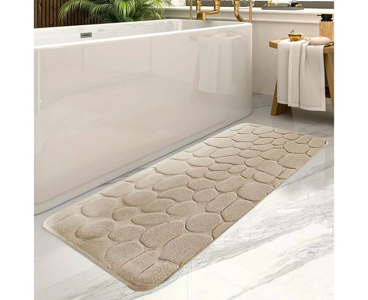 Hansona Non-slip Absorbent Bathroom Rug Long Strip Bathtub Floor Mat