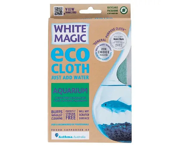 Eco Cloth 20x12cm Aquarium Glass/Acrylic Cleaner Dirt/Algae Residue Remover