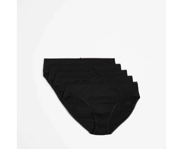 Target Plus Size 5 Pack Cotton/Elastane High Cut Briefs