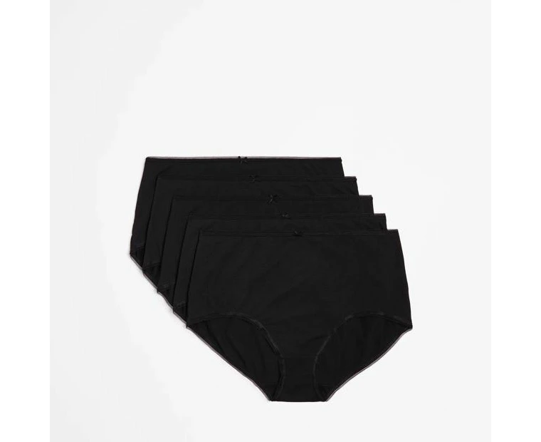 Target Plus Size 5 Pack Cotton/Elastane Full Briefs