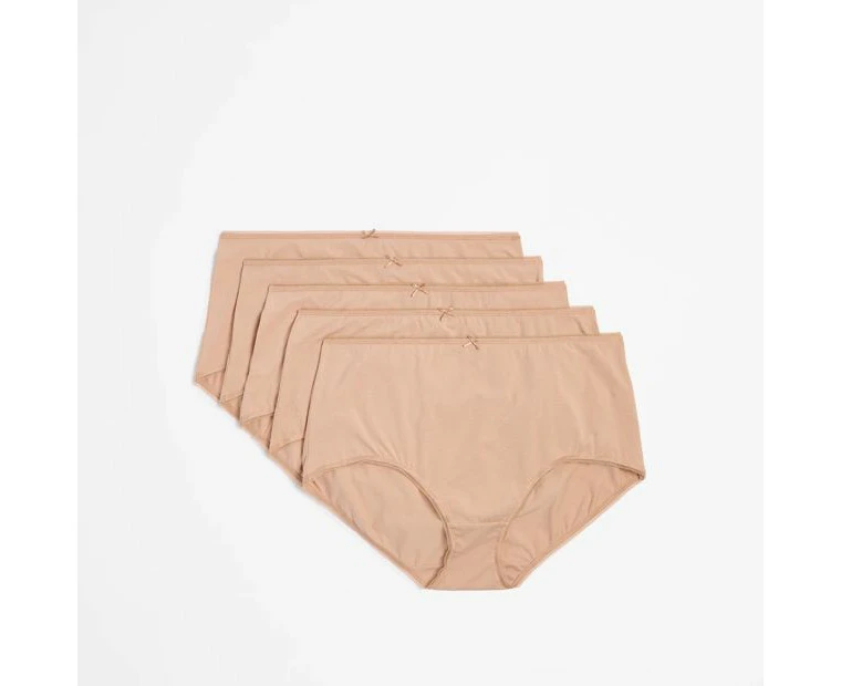 Target Plus Size 5 Pack Cotton/Elastane Full Briefs