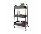 Black 3 Tier Trolley - Anko