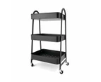 Black 3 Tier Trolley - Anko