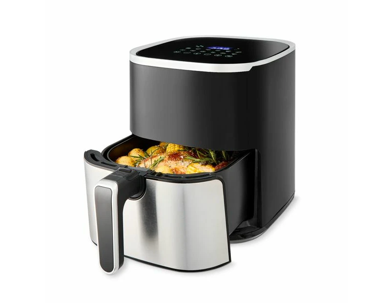 5L Air Fryer, Silver Look - Anko