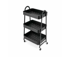 Black 3 Tier Trolley - Anko