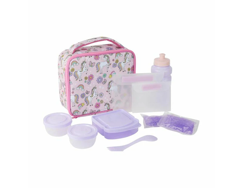 10 Piece Unicorn Lunch Set - Anko