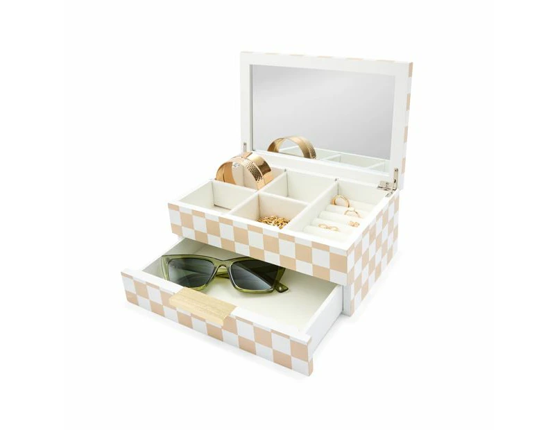 2 Tier Lilac Jewellery Box - Anko