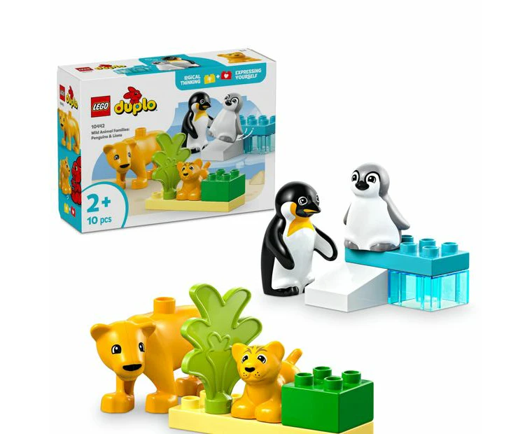 LEGO® DUPLO Town Wild Animal Families: Penguins & Lions 10442