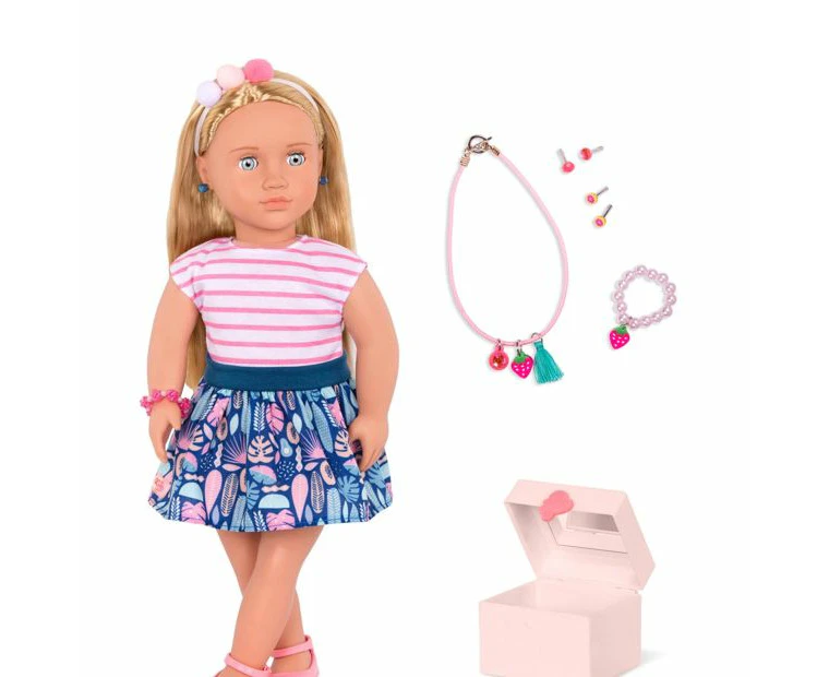 Our Generation Alessia 18-inch Doll with Jewellery Box & Pierced Ears