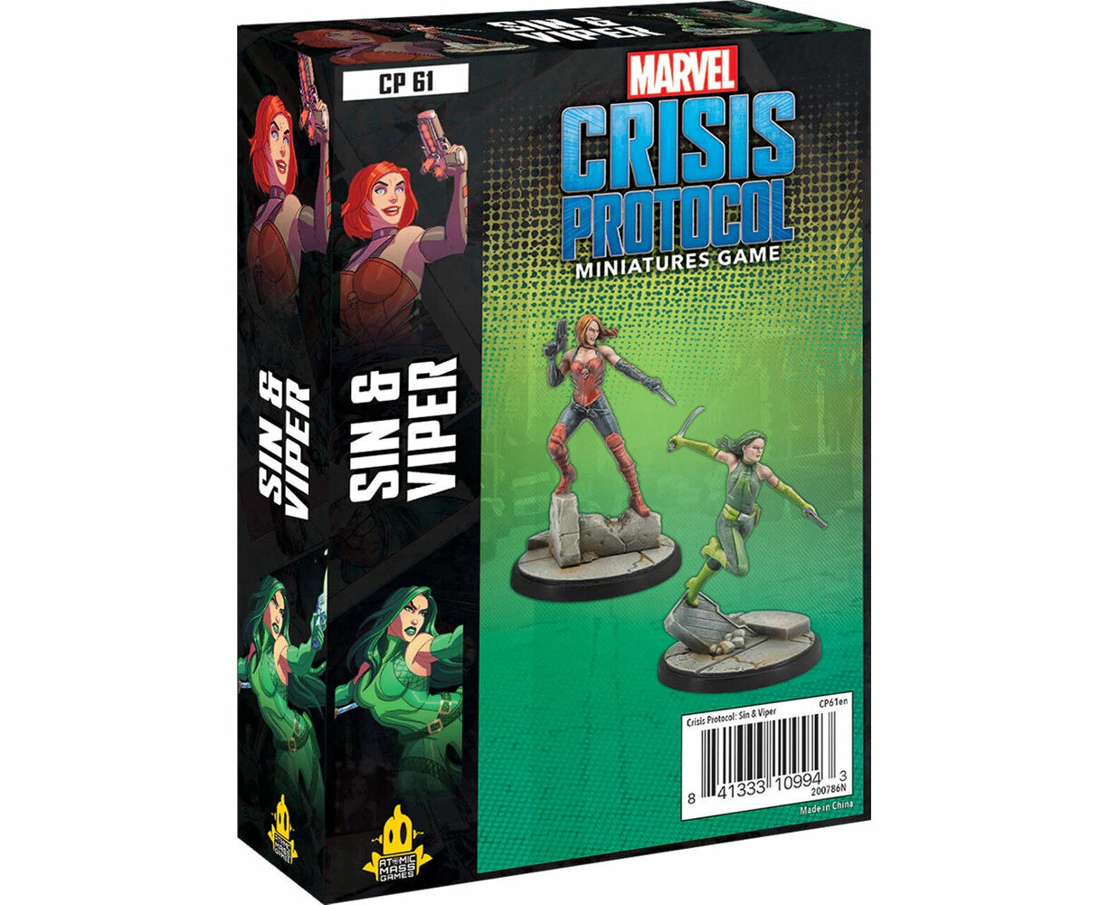 Atomic Mass Games Marvel Crisis Protocol Sin & Viper Miniature Game Figure