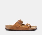 Birkenstock Unisex Arizona Leve Suede Narrow Fit Sandals - Mink